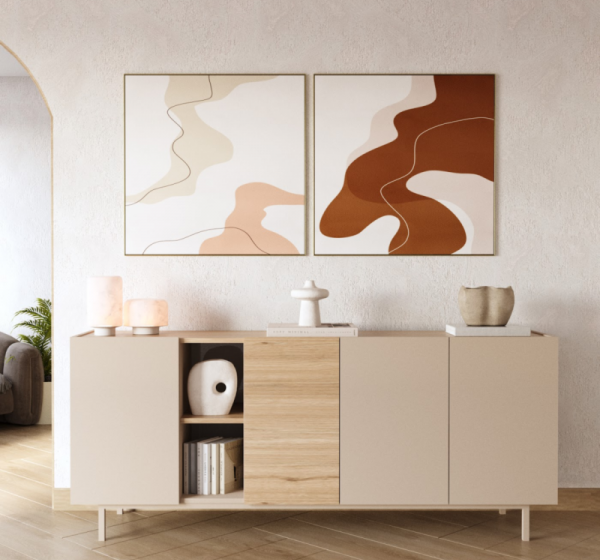 Μπουφές SEDRA Μπεζ 180x76x42cm