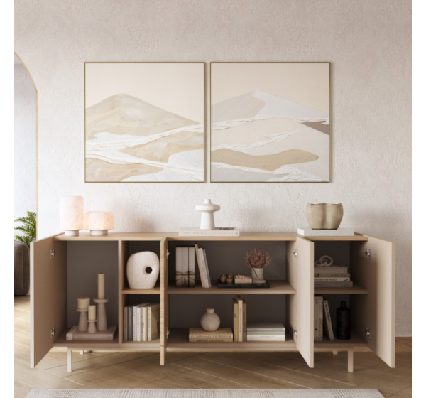 Μπουφές SEDRA Μπεζ 180x76x42cm