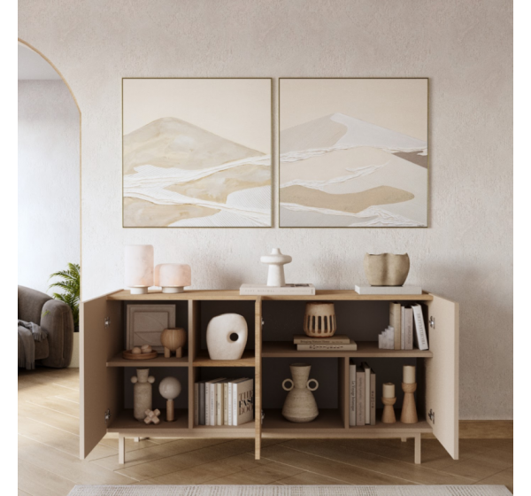 Μπουφές SEDRA Μπεζ 150x76x42cm