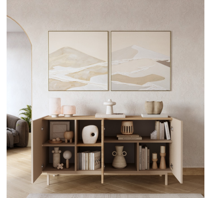 Μπουφές SEDRA Μπεζ 150x76x42cm