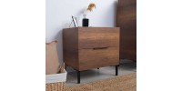 Κομοδίνο KMD-1720-OO Oryana Καρυδιά 55x59x44cm