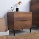 Κομοδίνο KMD-1720-OO Oryana Καρυδιά 55x59x44cm