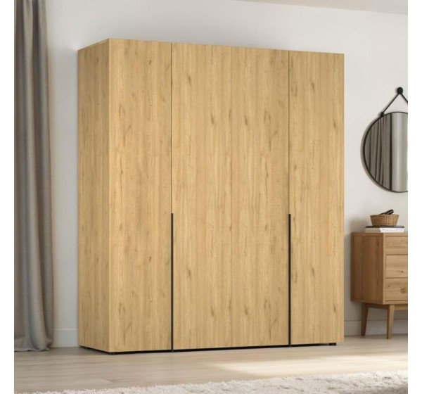 Ντουλάπα GRD-1740-FF Oryana τετράφυλλη 180x210x62cm