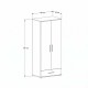 Ντουλάπα Trendline Florida Oak 80x187x52cm