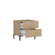 Κομοδίνο KMD-1720-FF Oryana Φυσικό Florida 55x59x44cm