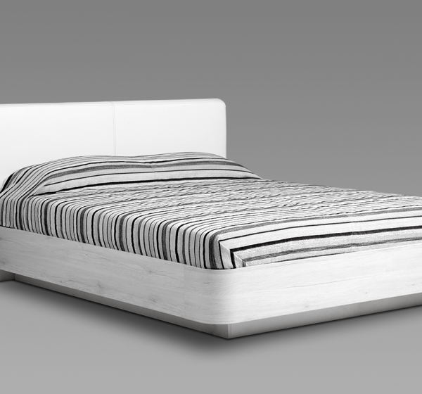 Κρεβάτι ξύλινο με δερμάτινη/ύφασμα BIANCA 140x200 DIOMMI 45-779