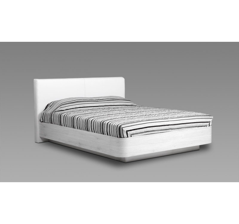 Κρεβάτι ξύλινο με δερμάτινη/ύφασμα BIANCA 140x200 DIOMMI 45-779