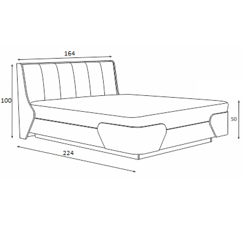 Σετ Κρεβατοκάμαρας ξύλινο CHANCE 160x200 DIOMMI 40-044