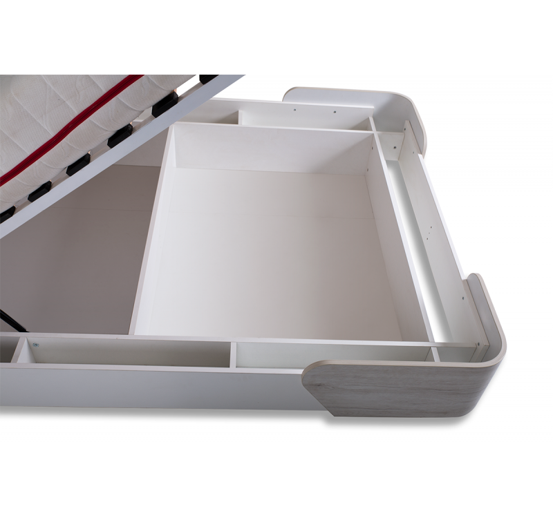 Κρεβάτι ξύλινο με δερμάτινη/ύφασμα CHANCE 140x200 DIOMMI 45-719