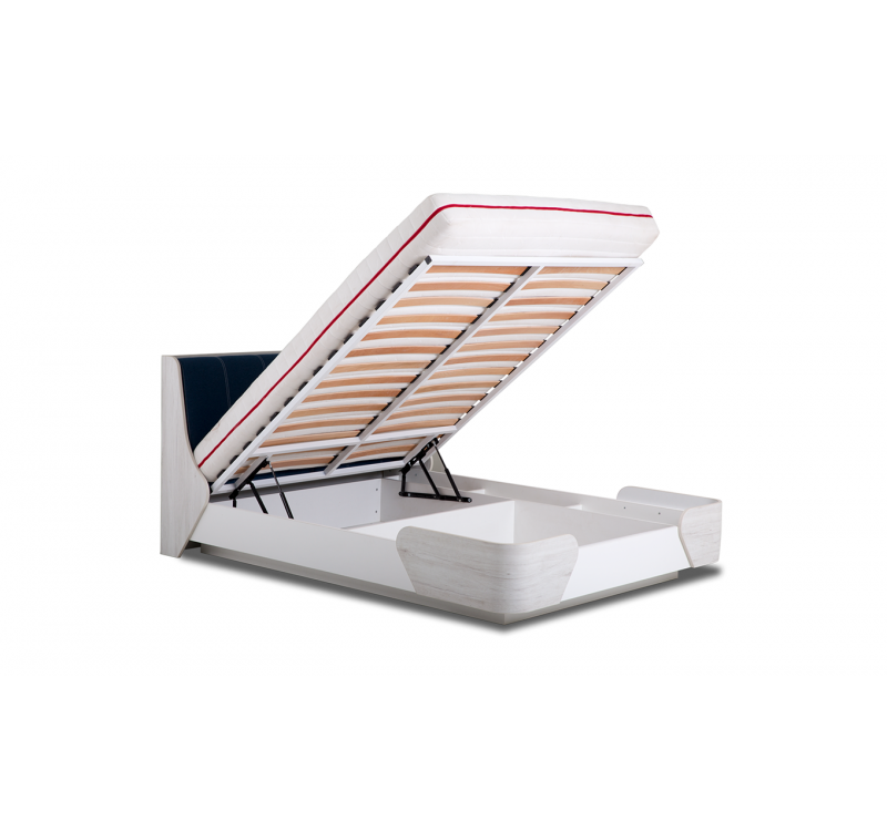 Κρεβάτι ξύλινο με δερμάτινη/ύφασμα CHANCE 140x200 DIOMMI 45-719