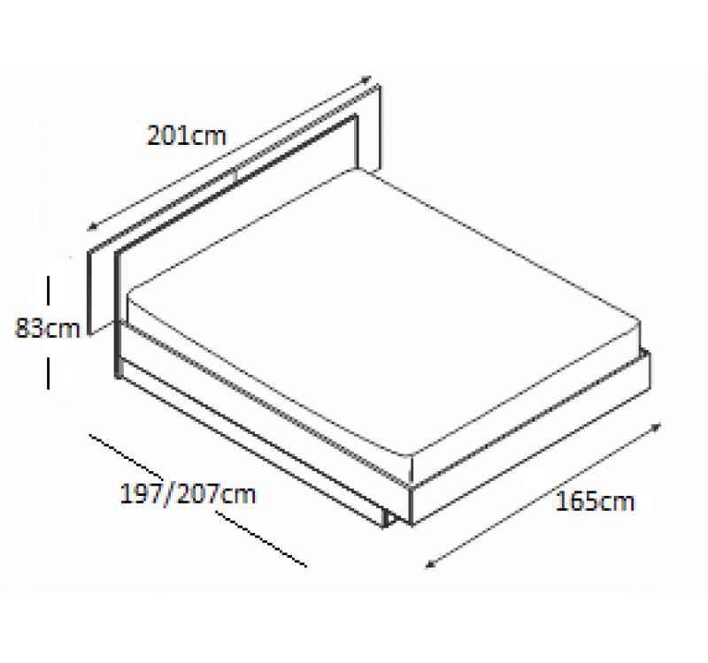 Σετ Κρεβατοκάμαρας ξύλινο ELITE2 DIOMMI 40-011