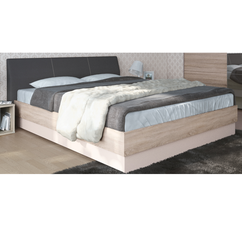 Κρεβάτι ξύλινο με δερμάτινη/ύφασμα FAVORITE 160x200 DIOMMI 45-227