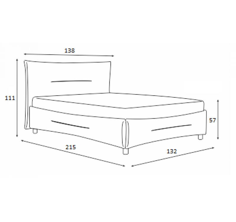 Κρεβάτι επενδυμένο HELENA 120x200 DIOMMI 45-833