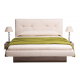 Κρεβάτι ξύλινο με δερμάτινη/ύφασμα LANS 140x200 DIOMMI 45-085