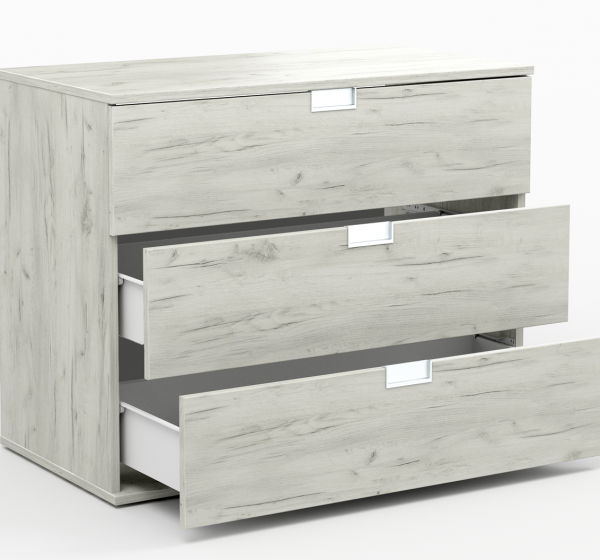 Τουαλέτα 3 συρτάρια LEVITA 94x45x85 DIOMMI 45-864