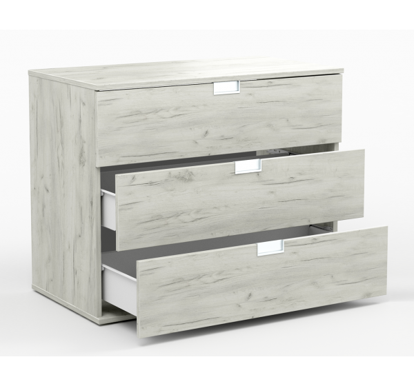 Τουαλέτα 3 συρτάρια LEVITA 94x45x85 DIOMMI 45-864