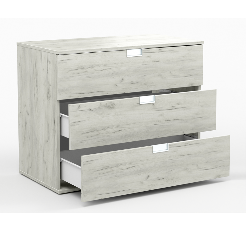 Τουαλέτα 3 συρτάρια LEVITA 94x45x85 DIOMMI 45-864