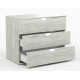 Τουαλέτα 3 συρτάρια LEVITA 94x45x85 DIOMMI 45-864