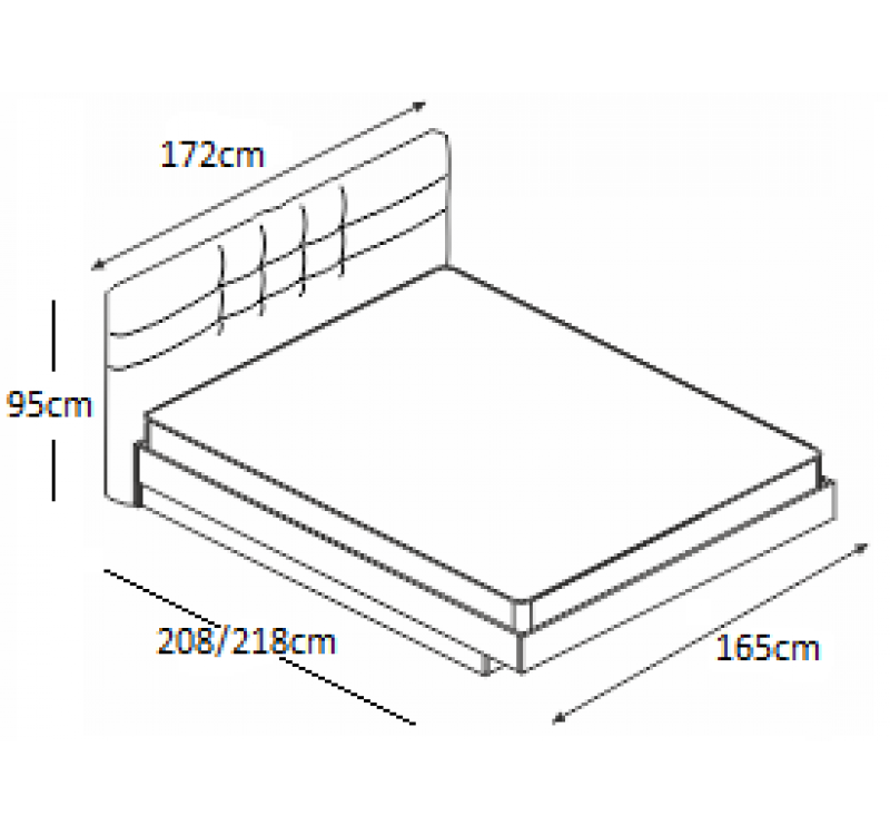 Σετ Κρεβατοκάμαρας ξύλινο LIMITED DIOMMI 40-015