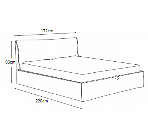 Κρεβάτι επενδυμένο INA 160x200 DIOMMI 45-065
