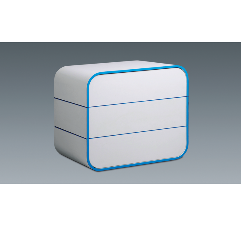 Τουαλέτα 3 συρτάρια NORDIC 90x50x76 DIOMMI 45-757