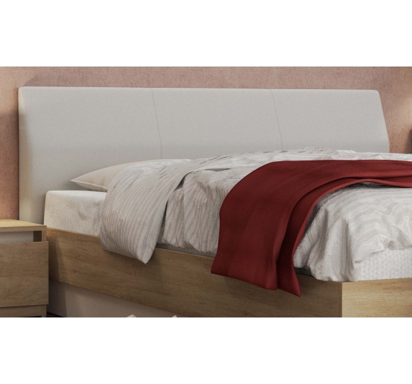 Κρεβάτι ξύλινο με δερμάτινη/ύφασμα PENELOPE 140x200 DIOMMI 45-298