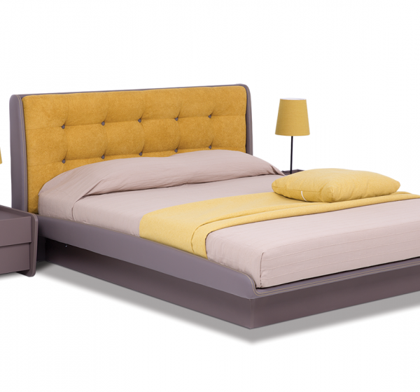 Κρεβάτι ξύλινο με δερμάτινη/ύφασμα RAFFAELLO 140x200 DIOMMI 45-811