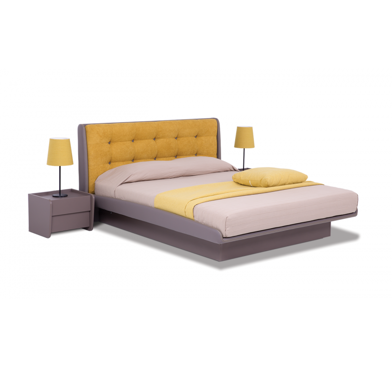 Κρεβάτι ξύλινο με δερμάτινη/ύφασμα RAFFAELLO 180x200 DIOMMI 45-813