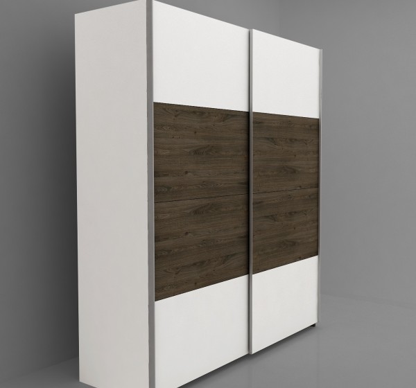 Ντουλάπα Συρόμενη ξύλινο ROXAN 150x220x64 DIOMMI 45-004