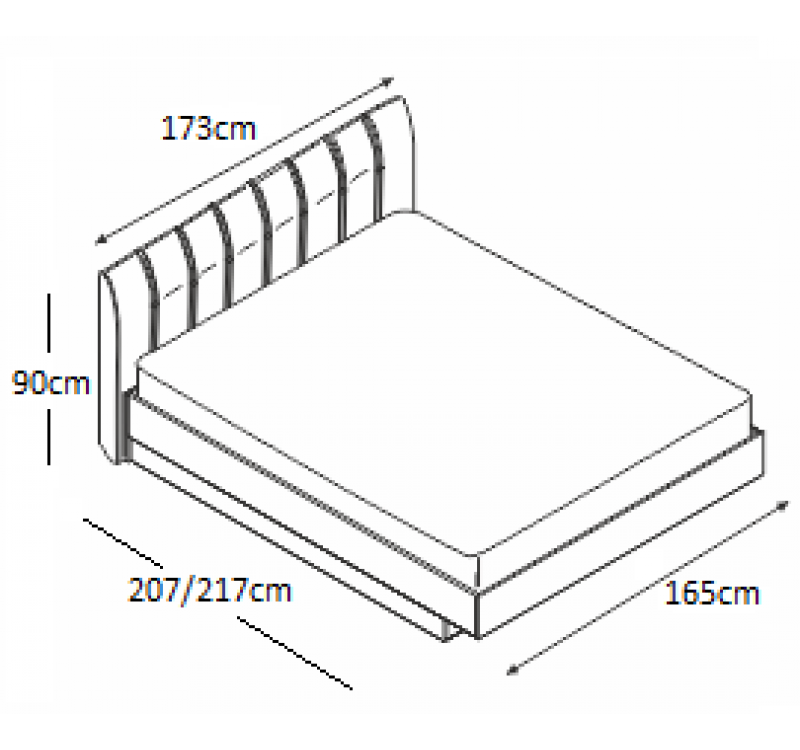 Σετ Κρεβατοκάμαρας ξύλινο ROXAN DIOMMI 40-019