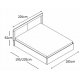Κρεβάτι ξύλινο SAMBA 180x200 DIOMMI 45-274