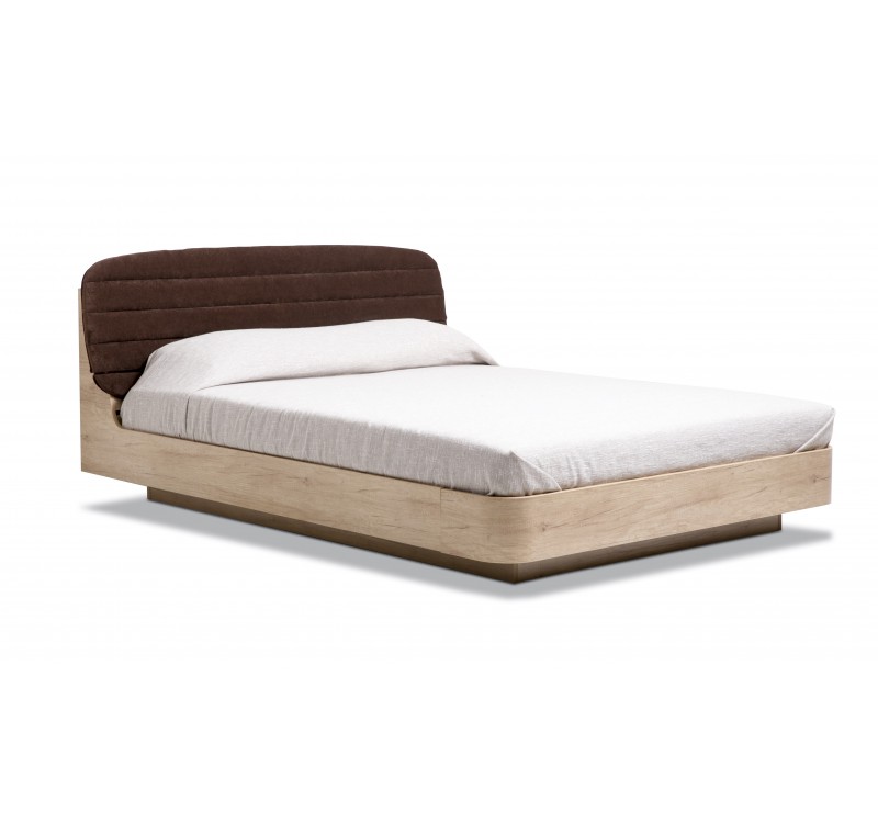 Κρεβάτι ξύλινο με δερμάτινη/ύφασμα SO1 140x200 DIOMMI 45-736