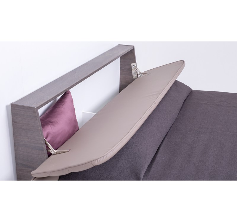 Κρεβάτι ξύλινο με δερμάτινη/ύφασμα SO1 140x200 DIOMMI 45-736