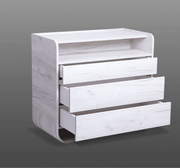 Τουαλέτα 3 συρτάρια SO2 100x50x90 DIOMMI 45-746