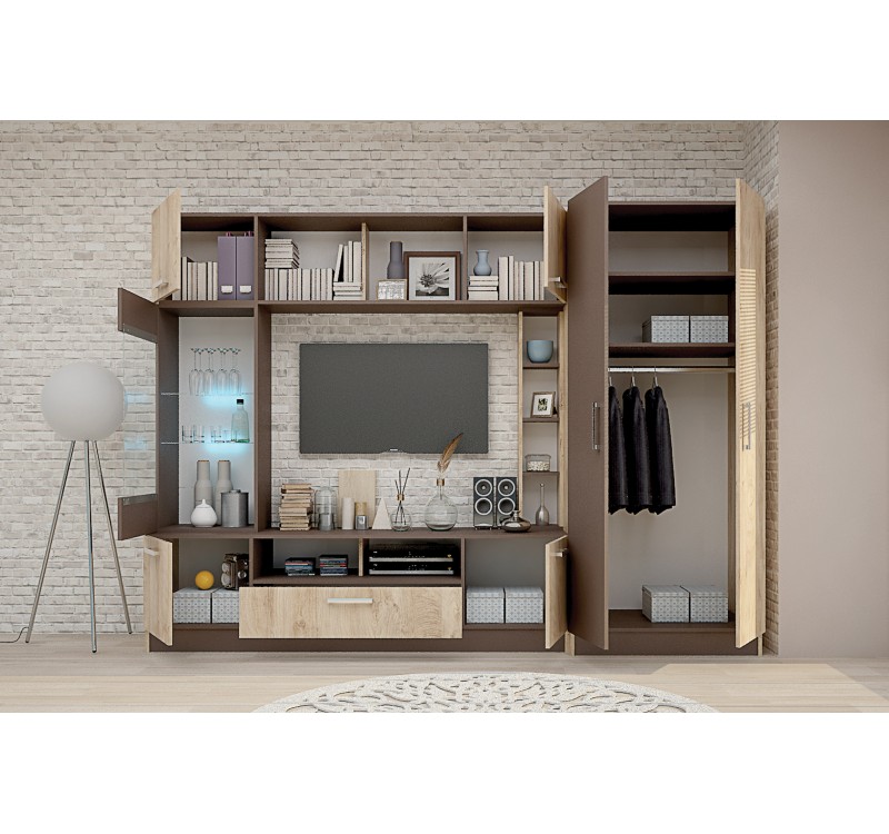 Σύνθετο σαλονιού Opal2 260x52x190 DIOMMI 33-048
