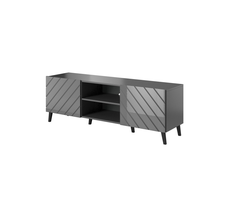 TV stand 150 ABETO mat grey/ gloss grey DIOMMI CAMA-ABETO-RTV-150-GRA/GRA
