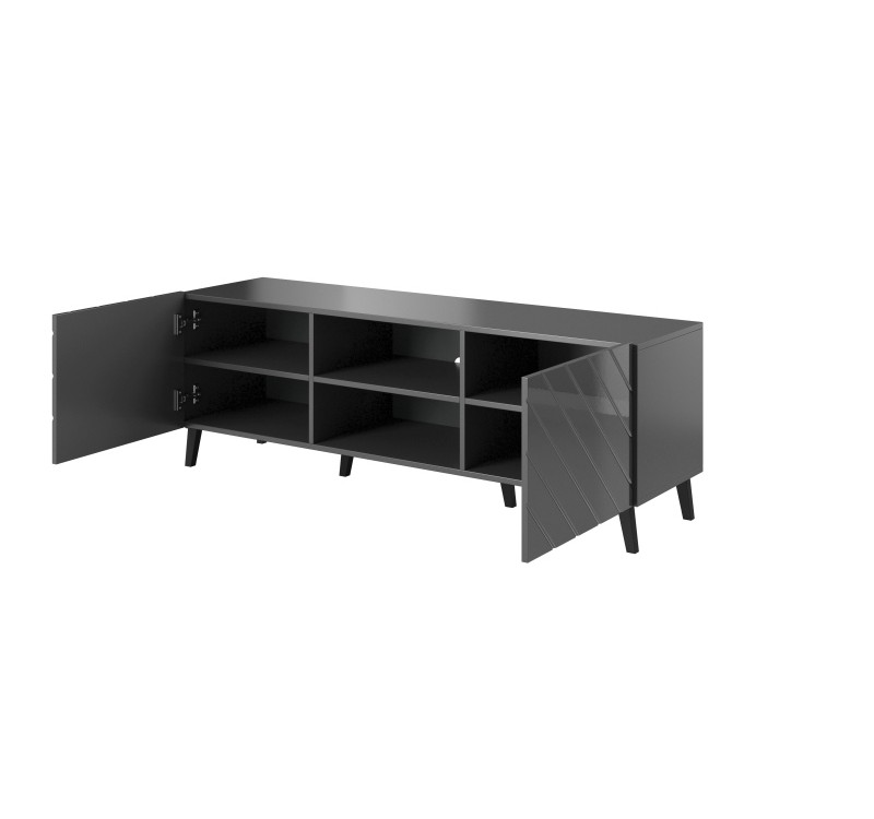 TV stand 150 ABETO mat grey/ gloss grey DIOMMI CAMA-ABETO-RTV-150-GRA/GRA