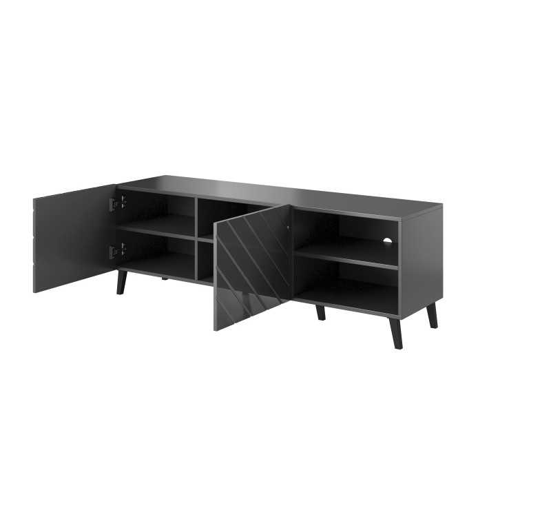 TV stand 150 ABETO mat grey/ gloss grey DIOMMI CAMA-ABETO-RTV-150-GRA/GRA