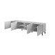 TV stand 200 ABETO mat white/ gloss white DIOMMI CAMA-ABETO-RTV-200-BI/BI