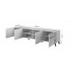 TV stand 200 ABETO mat white/ gloss white DIOMMI CAMA-ABETO-RTV-200-BI/BI