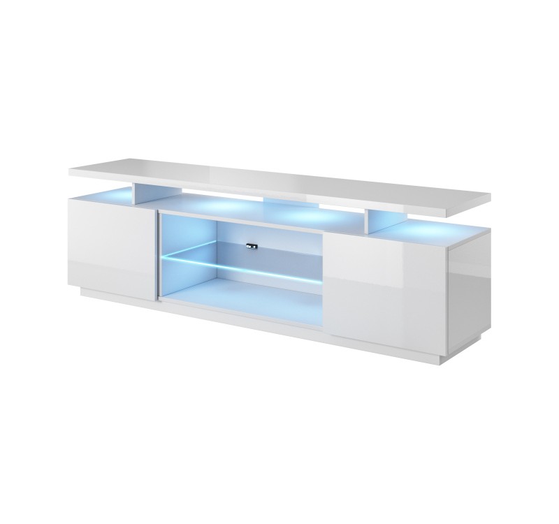 RTV stand EVA white gloss/ white gloss DIOMMI CAMA-EVA-RTV-BIP/BIP