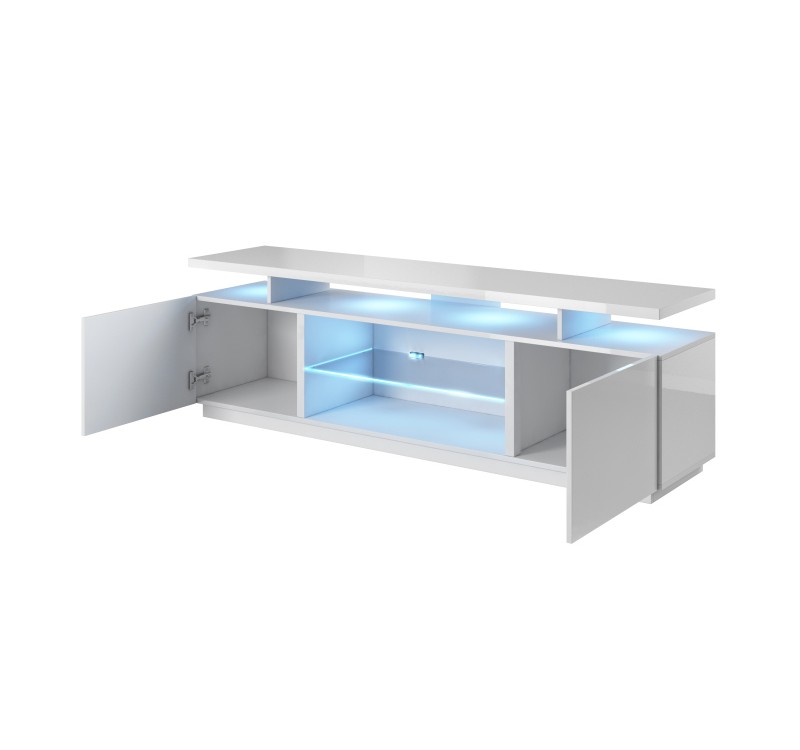 RTV stand EVA white gloss/ white gloss DIOMMI CAMA-EVA-RTV-BIP/BIP