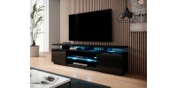 RTV stand EVA black gloss/ black gloss DIOMMI CAMA-EVA-RTV-CZP/CZP