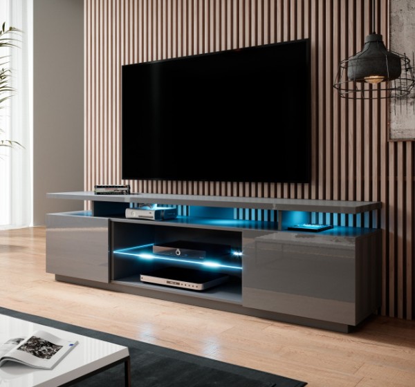 RTV stand EVA graphite gloss/ graphite gloss DIOMMI CAMA-EVA-RTV-GRA/GRA
