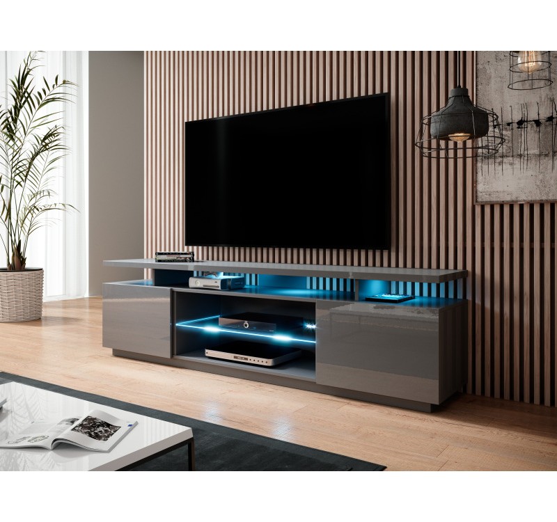 RTV stand EVA graphite gloss/ graphite gloss DIOMMI CAMA-EVA-RTV-GRA/GRA