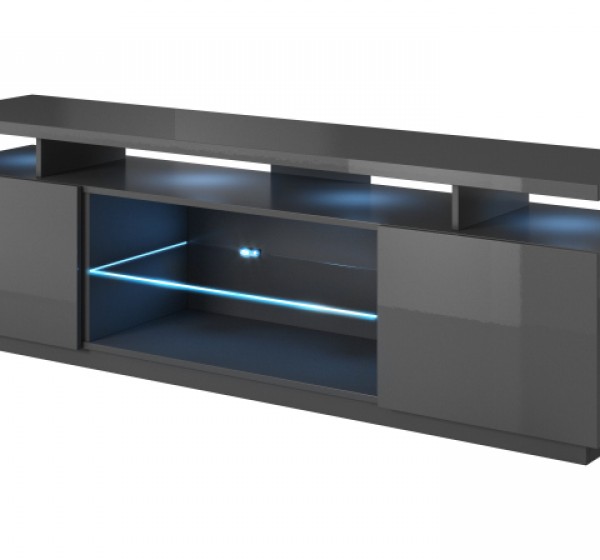 RTV stand EVA graphite gloss/ graphite gloss DIOMMI CAMA-EVA-RTV-GRA/GRA
