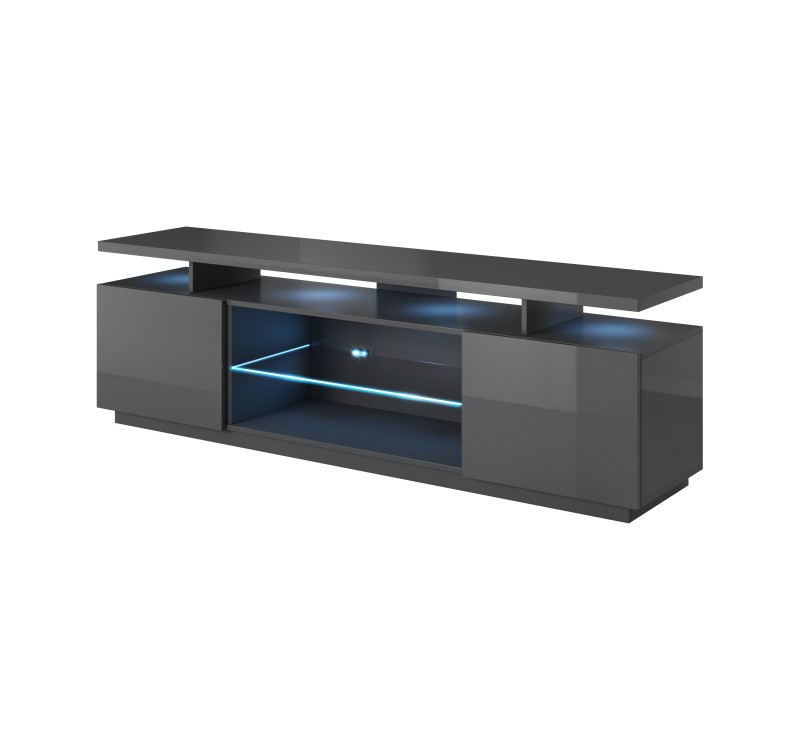 RTV stand EVA graphite gloss/ graphite gloss DIOMMI CAMA-EVA-RTV-GRA/GRA