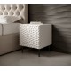 HOLE bed cabinet white mat/ white mat DIOMMI CAMA-HOLE-SZAFKI-NOCNE-BI/BI