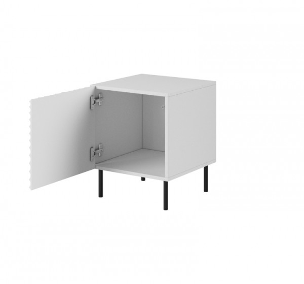 HOLE bed cabinet white mat/ white mat DIOMMI CAMA-HOLE-SZAFKI-NOCNE-BI/BI