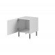 HOLE bed cabinet white mat/ white mat DIOMMI CAMA-HOLE-SZAFKI-NOCNE-BI/BI